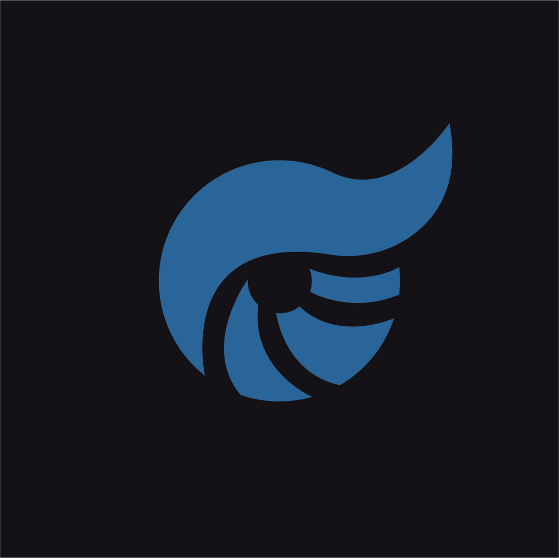 Eltra Store logotyp svart och blå som används på instagram facebook och andra kanaler under namnet @eltrastore
