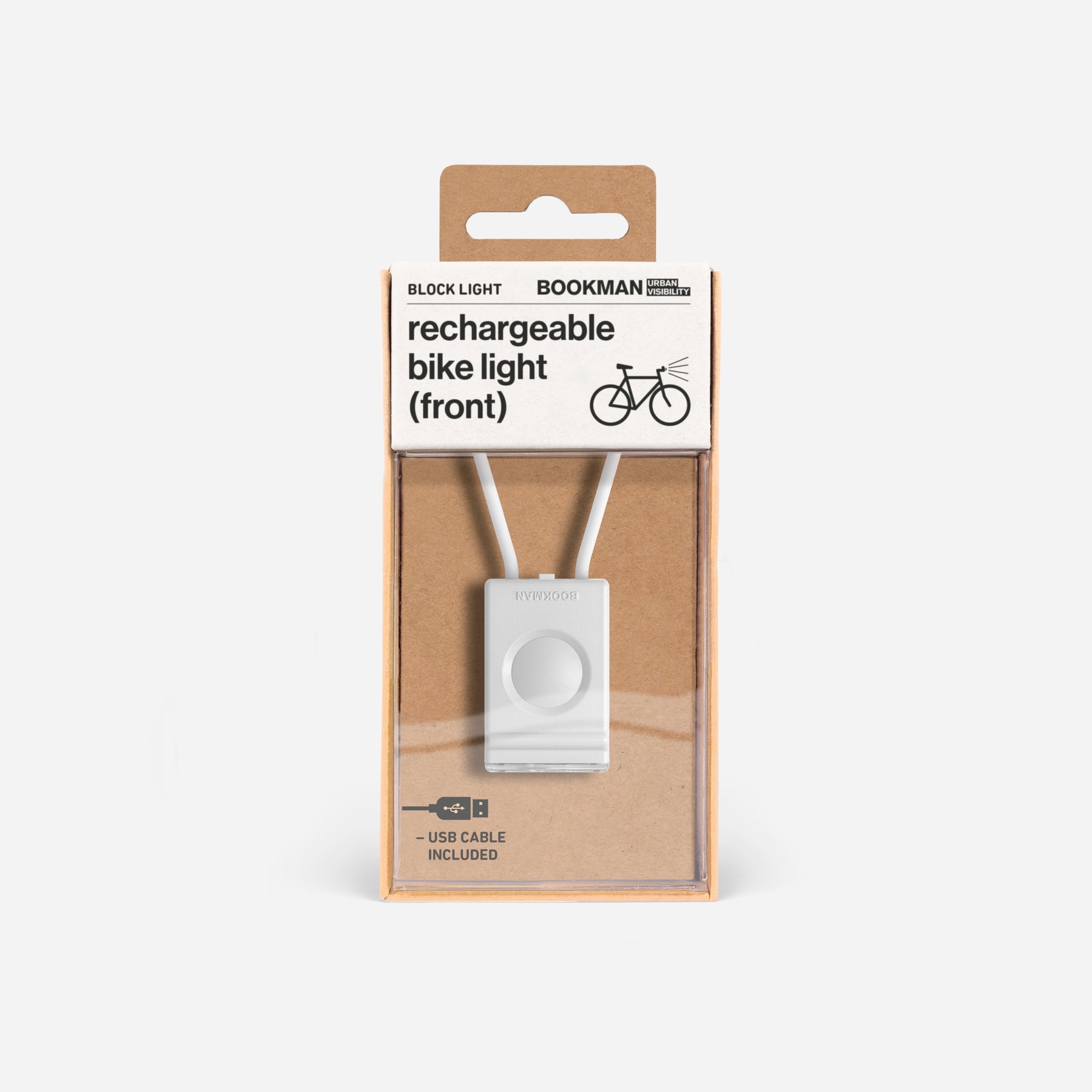 Block Light Front - White